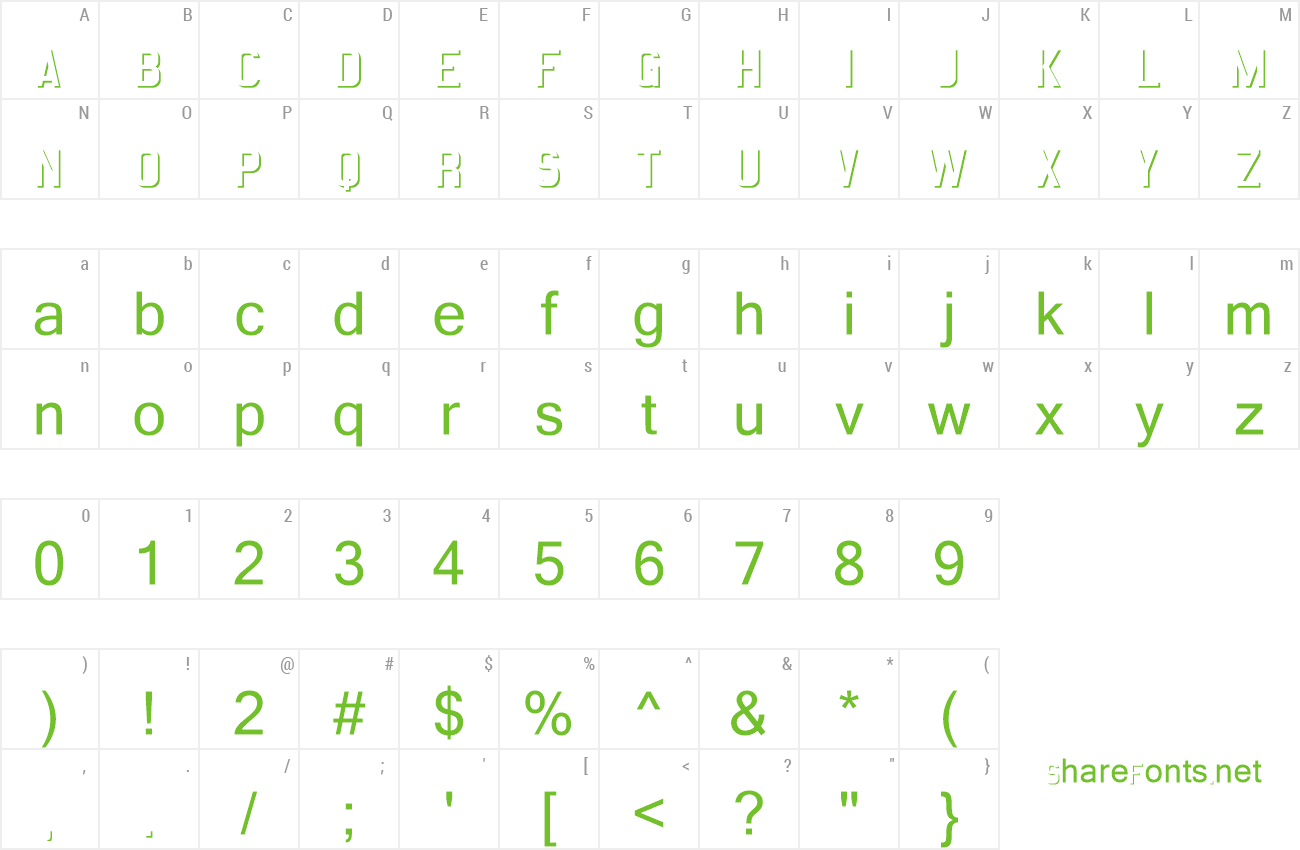 Font Emboss Statement Regular preview